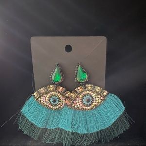 Evil eye fashion earrings